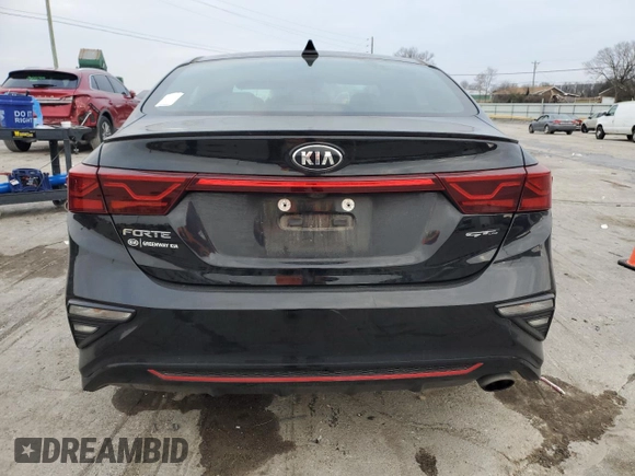 2021 Kia Forte GT-Line with VIN 3KPF34AD6ME297508, listed as a Copart auction lot 85297774 with 93,191 mi miles and Salvage Title. Bid and sale history available at carsss.com. Image 6.