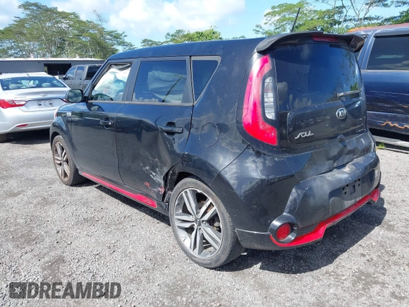 2015 Kia Soul + with VIN KNDJP3A56F7160721, listed as a IAAI auction lot 41746456 with 92,171 mi miles. Bid and sale history available at carsss.com. Image 3.