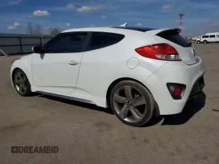 2014 Hyundai Veloster Turbo with VIN KMHTC6AE4EU201736, listed as a Copart auction lot 45809265 with 125,436 mi miles and Clean Title. Bid and sale history available at carsss.com. Image 2.