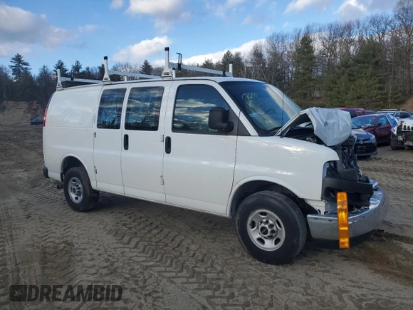 2023 GMC Savana Cargo z VIN 1GTW7AFP4P1188784, wystawiony jako Copart lot #88320445 z przebiegiem 55 278 mil mil oraz Szkoda całkowita • Salvage title. Historia ofert i sprzedaży dostępna na DreamBid. Obrazek 4.