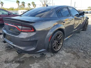 2023 Dodge Charger SRT Hellcat Redeye Widebody with VIN 2C3CDXL9XPH611488, listed as a Copart auction lot 42526075 with 56,309 mi miles and Salvage Title. Bid and sale history available at DreamBid. Image 3.