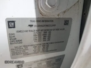 2021 Chevrolet Silverado 1500 Work Truck with VIN 1GCRYAEF9MZ212450, listed as a IAAI auction lot 42223475 with Not Provided miles and . Bid and sale history available at DreamBid. Image 9.