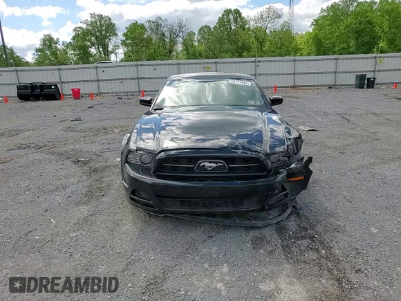 2014 Ford Mustang V6 with VIN 1ZVBP8AM9E5244581, listed as a Copart auction lot 55741495 with 78,705 mi miles and Salvage Title. Bid and sale history available at DreamBid. Image 13.