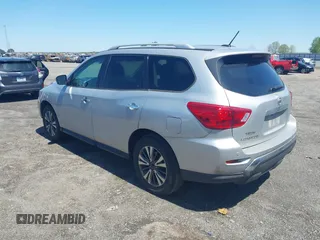 2018 Nissan Pathfinder SL with VIN 5N1DR2MN6JC605063, listed as a IAAI auction lot 41971664 with 99,505 mi miles. Bid and sale history available at carsss.com. Image 3.
