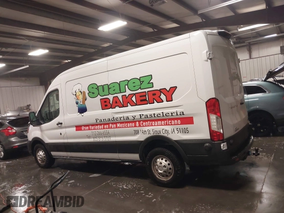 2024 Ford Transit Cargo with VIN 1FTBR2C81RKA01686, listed as a IAAI auction lot 41100566 with 74,842 mi miles and . Bid and sale history available at DreamBid. Image 14.