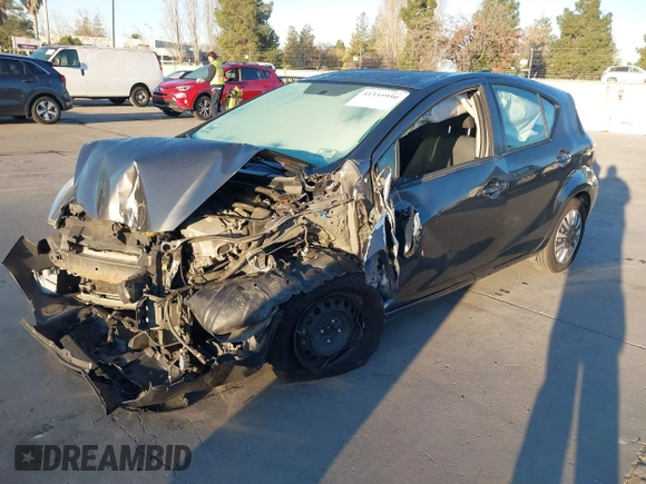 2015 Toyota Prius One with VIN JTDKDTB3XF1581029, listed as a IAAI auction lot 41335950 with 205,490 mi miles and . Bid and sale history available at carsss.com. Image 2.