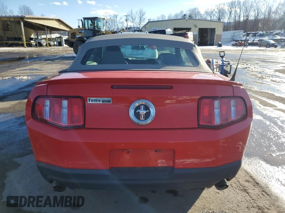 2011 Ford Mustang V6 with VIN 1ZVBP8EM2B5134834, listed as a Copart auction lot 44695685 with 34,104 mi miles and Salvage Title. Bid and sale history available at carsss.com. Image 6.
