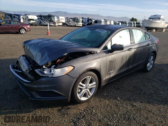 2018 Ford Fusion Hybrid SE with VIN 3FA6P0LUXJR165243, listed as a Copart auction lot 72653682 with 52,880 mi miles. Bid and sale history available at carsss.com. Image 1.