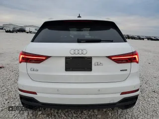 2020 Audi Q3 S line Premium with VIN WA1DECF33L1008687, listed as a Copart auction lot 41523185 with 56,905 mi miles and Salvage Title. Bid and sale history available at carsss.com. Image 6.
