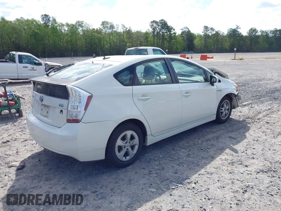 2010 Toyota Prius II with VIN JTDKN3DU9A0020208, listed as a IAAI auction lot 42006584 with 160,450 mi miles. Bid and sale history available at carsss.com. Image 4.