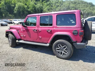 2024 Jeep Wrangler Sahara with VIN 1C4PJXEG8RW336631, listed as a Copart auction lot 62526235 with Not provided miles and Salvage title. Bid and sale history available at DreamBid. Image 2.