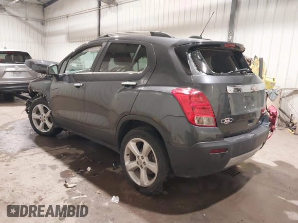 2016 Chevrolet Trax LTZ with VIN 3GNCJRSB1GL123615, listed as a IAAI auction lot 41232062 with 8,500 mi miles. Bid and sale history available at carsss.com. Image 3.