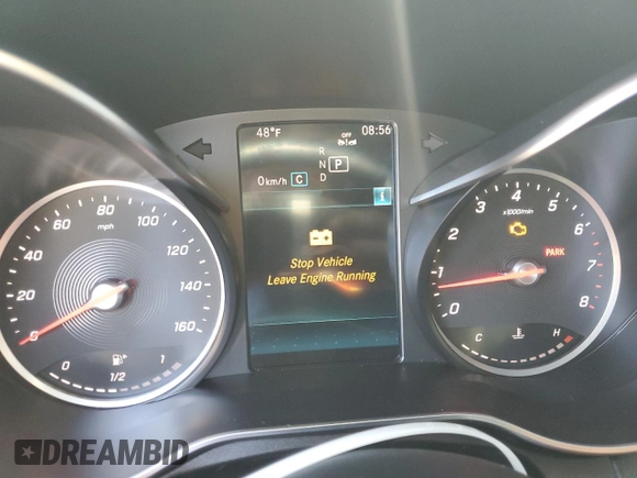 2019 Mercedes-Benz C 300 with VIN 55SWF8DB6KU286703, listed as a Copart auction lot 53886555 with Not provided miles and Salvage title. Bid and sale history available at DreamBid. Image 9.