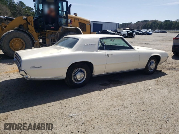 1967 Ford Thunderbird с VIN 7Y81Z140868, выставлен на аукционе Copart как лот 48182305 с пробегом 56 543 миль миль и Списание • Salvage title. История ставок и продаж доступна на DreamBid. Изображение 3.