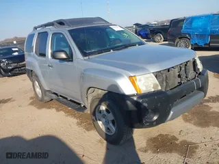 2005 Nissan Xterra S with VIN 5N1AN08W25C640551, listed as a IAAI auction lot 41243383 with 166,948 mi miles. Bid and sale history available at carsss.com. Image 1.