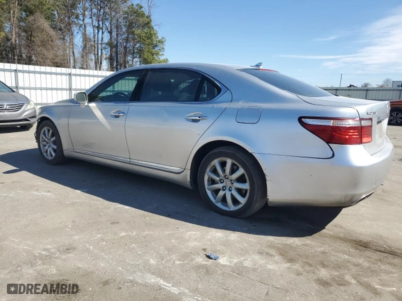 2008 Lexus LS 460 LWB with VIN JTHGL46F185026449, listed as a Copart auction lot 46599655 with 179,392 mi miles and Salvage Title. Bid and sale history available at carsss.com. Image 2.