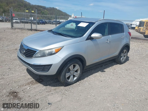 2012 Kia Sportage LX with VIN KNDPB3A21C7230202, listed as a IAAI auction lot 42105239 with 175,518 mi miles. Bid and sale history available at carsss.com. Image 2.