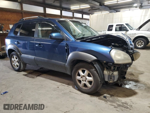 2005 Hyundai Tucson GLS with VIN KM8JN12D35U072088, listed as a Copart auction lot 65343044 with 191,437 mi miles and Salvage Title. Bid and sale history available at carsss.com. Image 4.