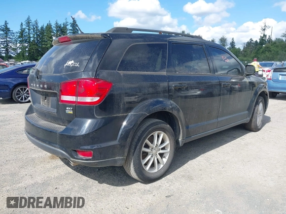 2015 Dodge Journey SXT z VIN 3C4PDCBG5FT742257, wystawiony jako IAAI lot #42577447 z przebiegiem 128 816 mil mil oraz . Historia ofert i sprzedaży dostępna na DreamBid. Obrazek 4.