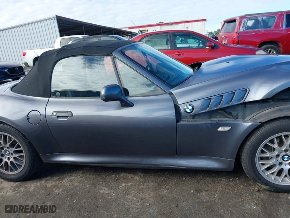 2000 BMW Z3 2.8L with VIN 4USCH3344YLF71259, listed as a IAAI auction lot 41516206 with 95,988 mi miles. Bid and sale history available at carsss.com. Image 13.