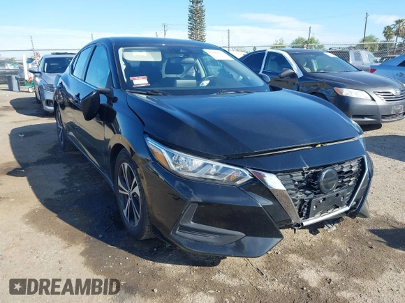 2021 Nissan Sentra SV with VIN 3N1AB8CV6MY221587, listed as a IAAI auction lot 41899533 with 55,317 mi miles and . Bid and sale history available at DreamBid. Image 1.