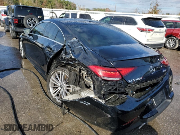 2019 Mercedes-Benz CLS with VIN WDD2J5KB7KA033419, listed as a Copart auction lot 83600804 with 74,674 mi miles and Salvage Title. Bid and sale history available at carsss.com. Image 2.