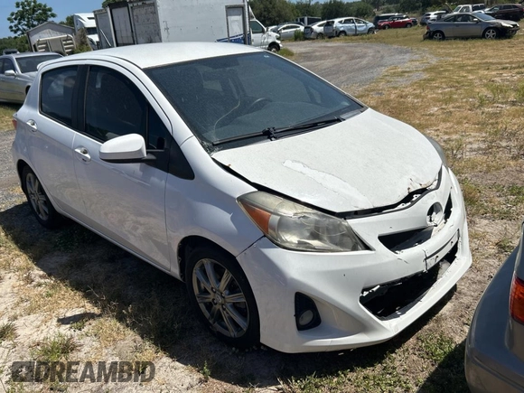 2012 Toyota Yaris L with VIN JTDKTUD36CD523080, listed as a Copart auction lot 55530815 with 134,042 mi miles and Clean Title. Bid and sale history available at carsss.com. Image 1.