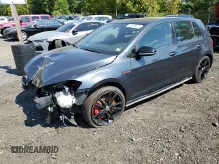 2021 Volkswagen Golf GTI S with VIN 3VW6T7AU7MM005255, listed as a Copart auction lot 70678014 with 26,103 mi miles and Salvage Title. Bid and sale history available at carsss.com. Image 1.
