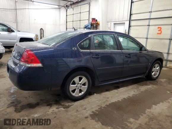 2009 Chevrolet Impala LT with VIN 2G1WT57KX91150682, listed as a Copart auction lot 54926875 with 95,362 mi miles and Salvage Title. Bid and sale history available at DreamBid. Image 3.