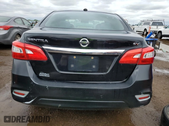 2017 Nissan Sentra SV with VIN 3N1AB7APXHY233990, listed as a Copart auction lot 59626525 with 100,069 mi miles and Salvage title. Bid and sale history available at DreamBid. Image 6.