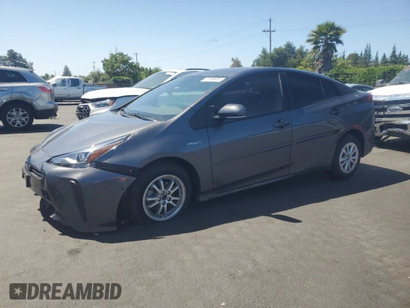 2022 Toyota Prius L Eco z VIN JTDKAMFU6N3167881, wystawiony jako Copart lot #57356655 z przebiegiem 25 579 mil mil oraz Szkoda całkowita • Salvage title. Historia ofert i sprzedaży dostępna na DreamBid. Obrazek 1.