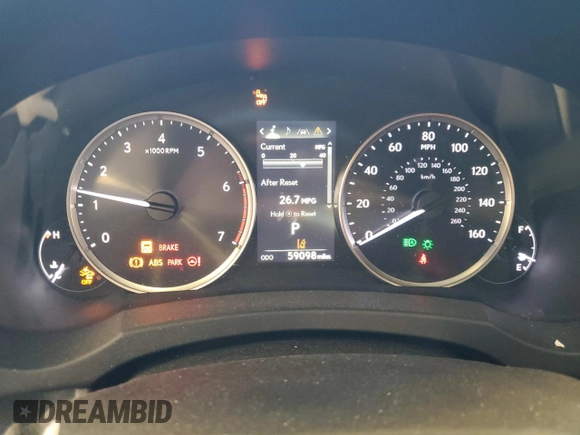 2022 Lexus IS 300 with VIN JTHDA1D29N5119786, listed as a Copart auction lot 48182275 with 59,098 mi miles and Clean title. Bid and sale history available at DreamBid. Image 9.
