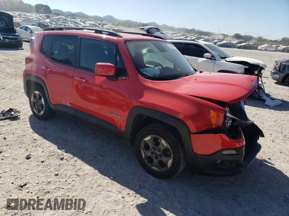 2015 Jeep Renegade Latitude with VIN ZACCJABH0FPB63177, listed as a Copart auction lot 77306944 with 92,026 mi miles and Salvage Title. Bid and sale history available at carsss.com. Image 4.