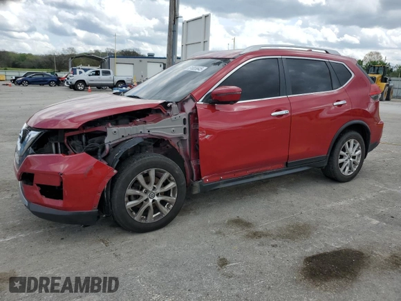 2017 Nissan Rogue SL with VIN JN8AT2MT3HW392254, listed as a Copart auction lot 51855645 with 168,069 mi miles and Salvage Title. Bid and sale history available at DreamBid. Image 1.