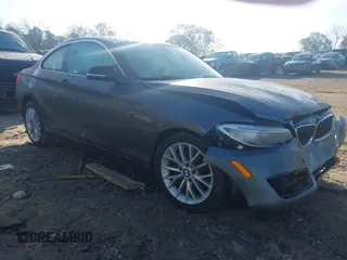 2016 BMW 2 Series 228i with VIN WBA1F9C59GV546272, listed as a IAAI auction lot 41095750 with 1 mi miles. Bid and sale history available at carsss.com. Image 1.