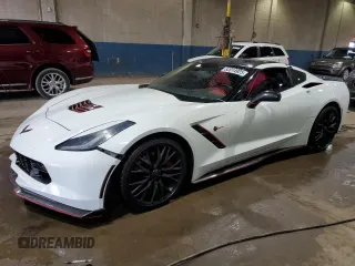 2016 Chevrolet Corvette Z51 3LT z VIN 1G1YM2D74G5107861, wystawiony jako Copart lot #52014925 z przebiegiem 40 824 mil mil oraz Czysty tytuł • Clean title. Historia ofert i sprzedaży dostępna na DreamBid. Obrazek 1.
