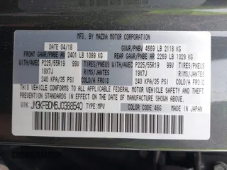 2018 Mazda CX-5 Grand Touring with VIN JM3KFBDM6J0388540, listed as a IAAI auction lot 41963726 with 103,148 mi miles. Bid and sale history available at carsss.com. Image 9.
