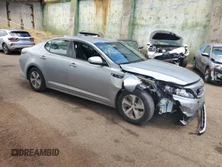2015 Kia Optima Hybrid with VIN KNAGM4AD6F5083356, listed as a Copart auction lot 50904514 with 0 mi miles and Non Repairable. Bid and sale history available at carsss.com. Image 4.