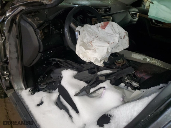 2018 Nissan Rogue SV with VIN KNMAT2MV9JP513365, listed as a Copart auction lot 46050425 with 0 mi miles and Salvage Title. Bid and sale history available at carsss.com. Image 8.