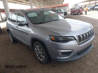 2019 Jeep Cherokee Latitude Plus with VIN 1C4PJLLB9KD109711, listed as a IAAI auction lot 41917339 with 115,320 mi miles. Bid and sale history available at carsss.com. Image 1.