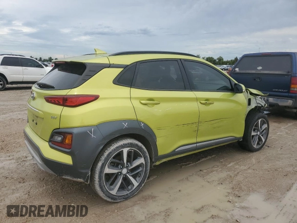 2019 Hyundai Kona Limited with VIN KM8K33A58KU327264, listed as a Copart auction lot 63479264 with 46,187 mi miles and Clean Title. Bid and sale history available at carsss.com. Image 3.