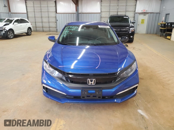 2019 Honda Civic Sedan LX with VIN 2HGFC2F66KH587488, listed as a Copart auction lot 45280025 with 58,272 mi miles and Salvage Title. Bid and sale history available at carsss.com. Image 5.