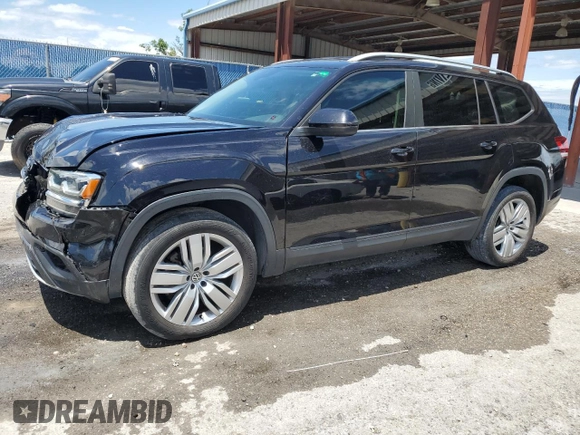 2019 Volkswagen Atlas SE z VIN 1V2WR2CA0KC546619, wystawiony jako Copart lot #56296225 z przebiegiem 105 777 mil mil oraz Nie do naprawy • Non repairable. Historia ofert i sprzedaży dostępna na DreamBid. Obrazek 1.