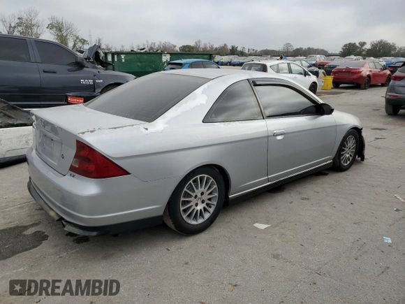2003 Honda Civic LX with VIN 1HGEM21523L010596, listed as a Copart auction lot 43556365 with 171,154 mi miles and Salvage Title. Bid and sale history available at DreamBid. Image 3.