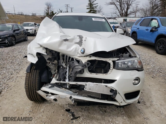 2016 BMW X3 xDrive28i with VIN 5UXWX9C51G0D85694, listed as a Copart auction lot 49544405 with 102,120 mi miles and Salvage Title. Bid and sale history available at carsss.com. Image 5.