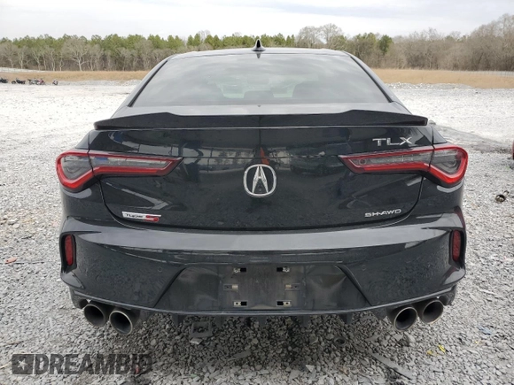 2021 Acura TLX Type S with VIN 19UUB7F05MA000654, listed as a Copart auction lot 46806005 with 65,022 mi miles and Salvage Title. Bid and sale history available at carsss.com. Image 6.