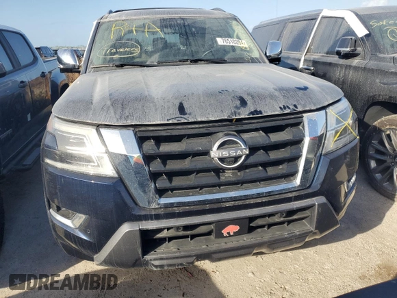 2021 Nissan Armada Platinum with VIN JN8AY2CC3M9147997, listed as a Copart auction lot 76510284 with 61,104 mi miles and Non Repairable. Bid and sale history available at carsss.com. Image 5.
