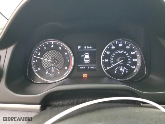 2020 Hyundai Elantra SEL with VIN 5NPD84LF9LH625957, listed as a Copart auction lot 46243135 with 61,967 mi miles and Salvage Title. Bid and sale history available at carsss.com. Image 9.