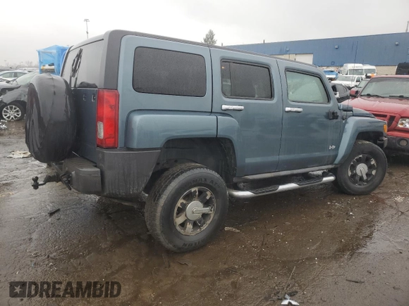 2007 Hummer H3 SUV with VIN 5GTDN13E778180324, listed as a Copart auction lot 43635605 with 234,579 mi miles and Clean Title. Bid and sale history available at DreamBid. Image 3.
