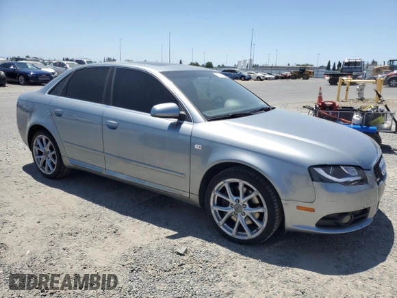 2008 Audi A4 2.0T with VIN WAUAF78E58A162740, listed as a Copart auction lot 60241235 with 124,040 mi miles and Clean title. Bid and sale history available at DreamBid. Image 4.